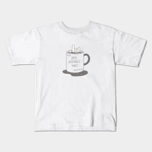 Coffee Yoga Kids T-Shirt